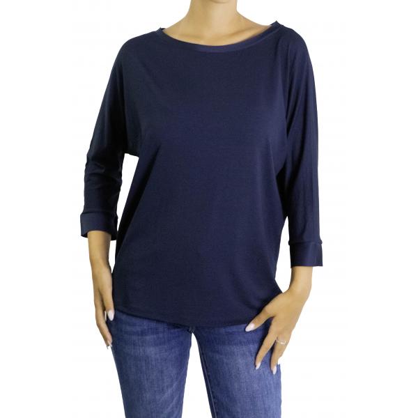 Maglia con dettagli in raso 